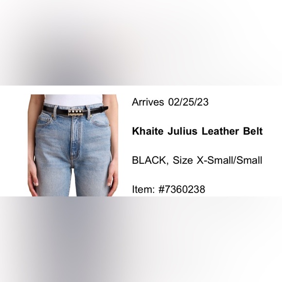Khaite Julius Small Leather Belt - Picture 7 of 7